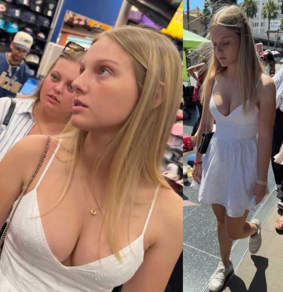 Blonde angel grew tits instead of wings