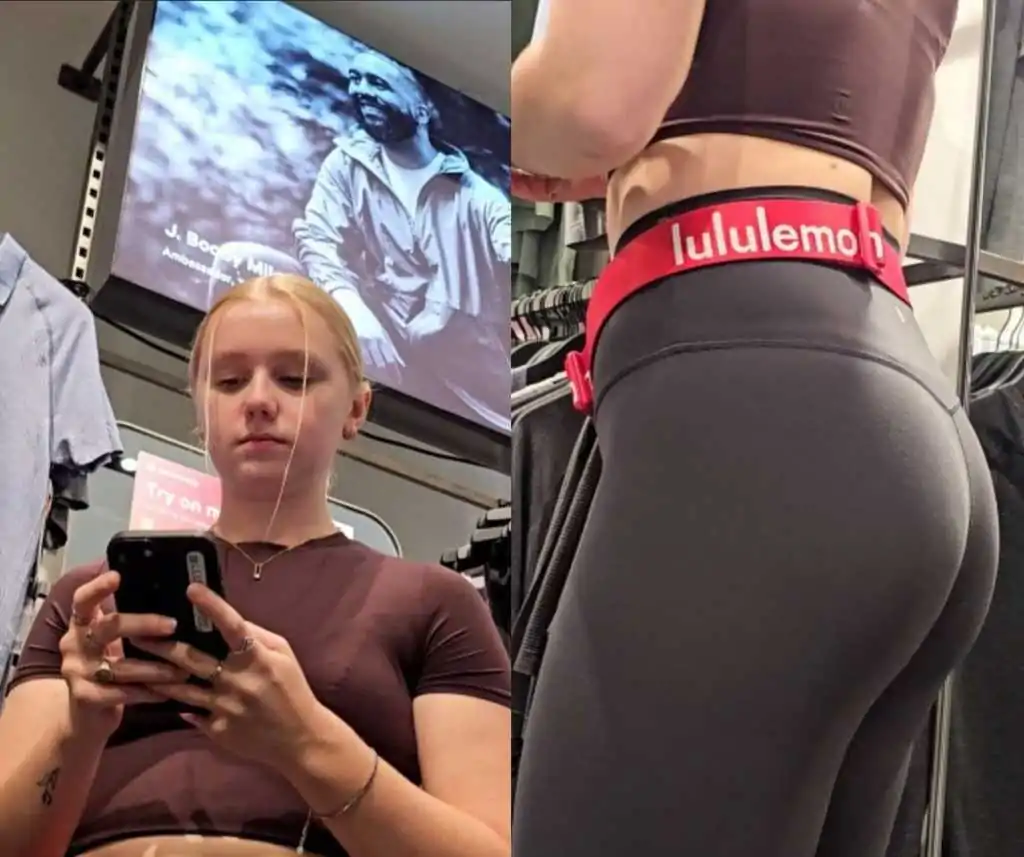 Blonde vtl goddess teen in tight lulus creepshot