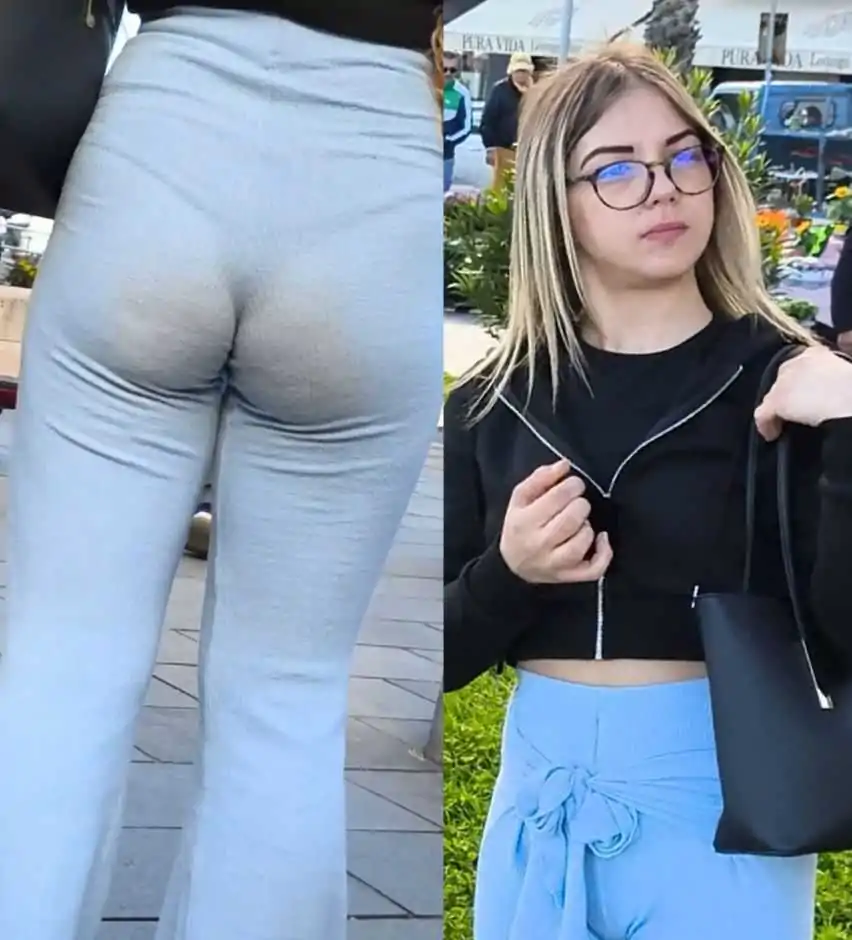 See thru leggings italian teen creepshot