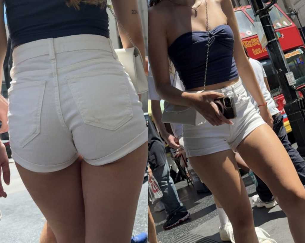 White shorts hollywood teen creepshot