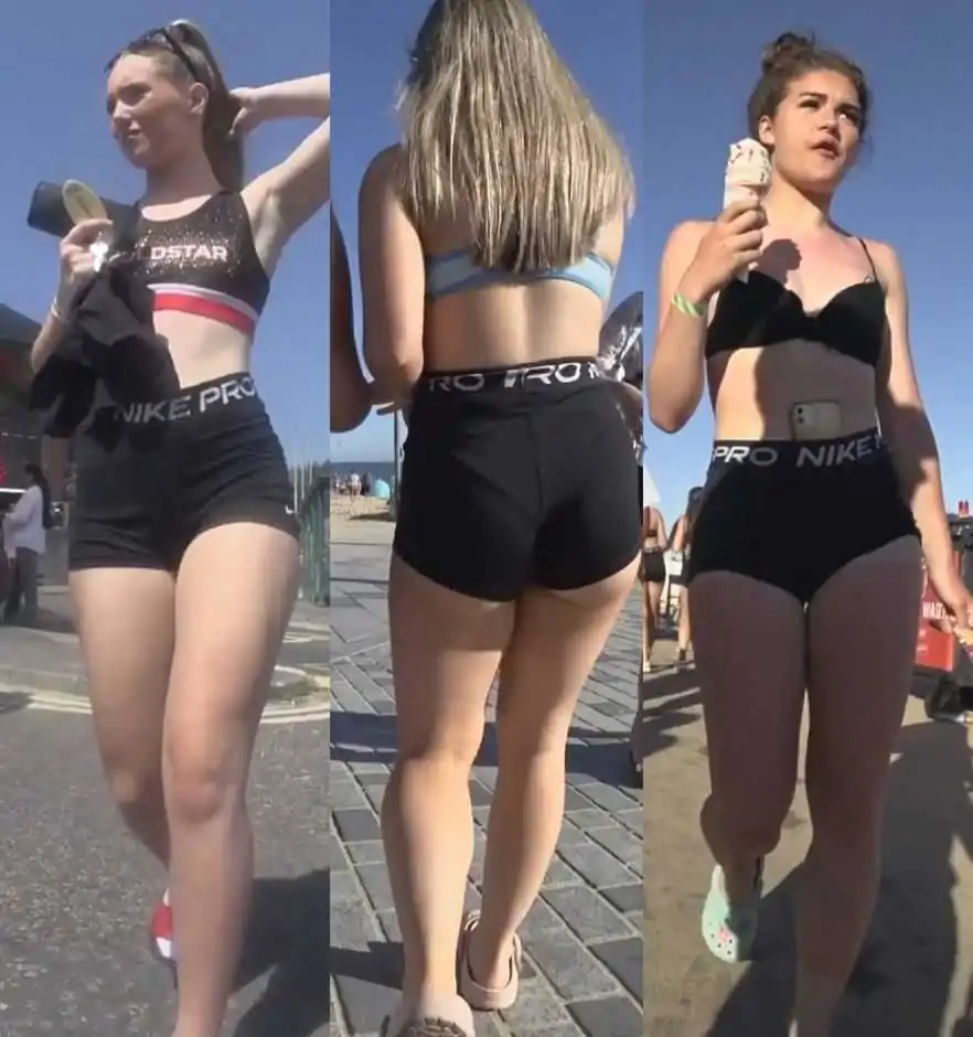 Nike pro teens creepshot compilation