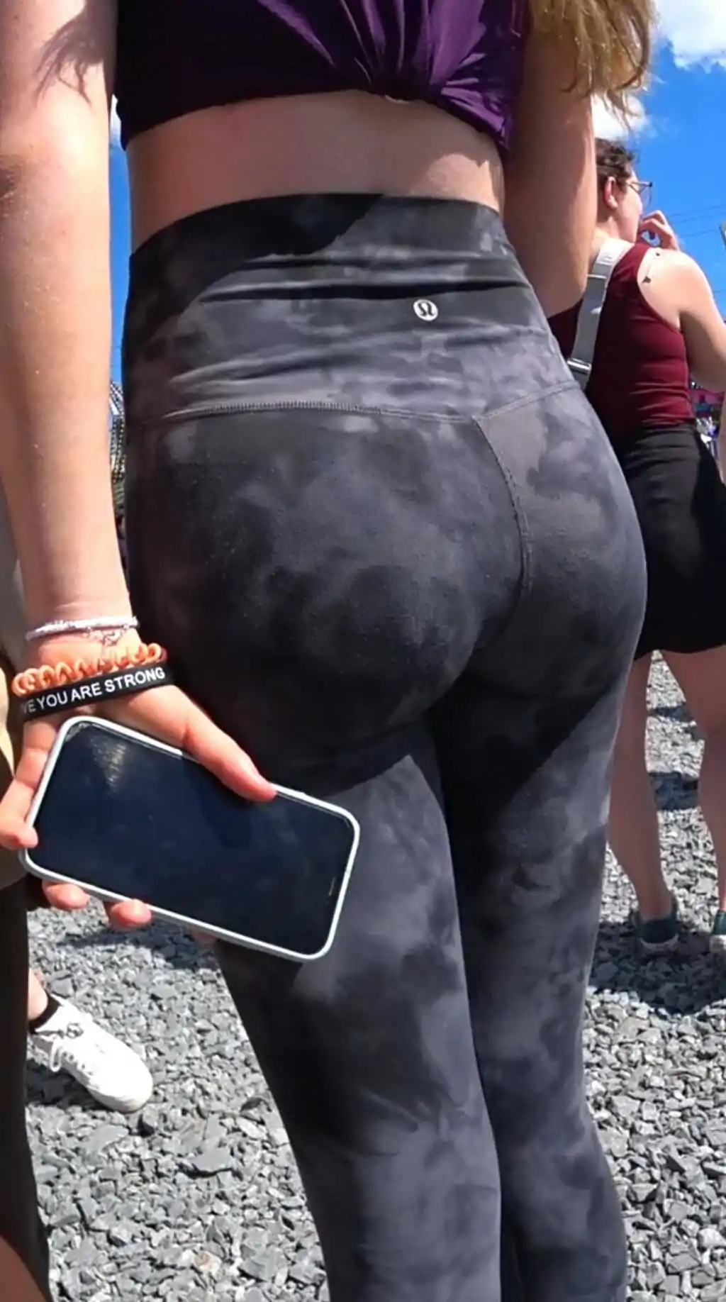 Camo Leggings Candid Teen