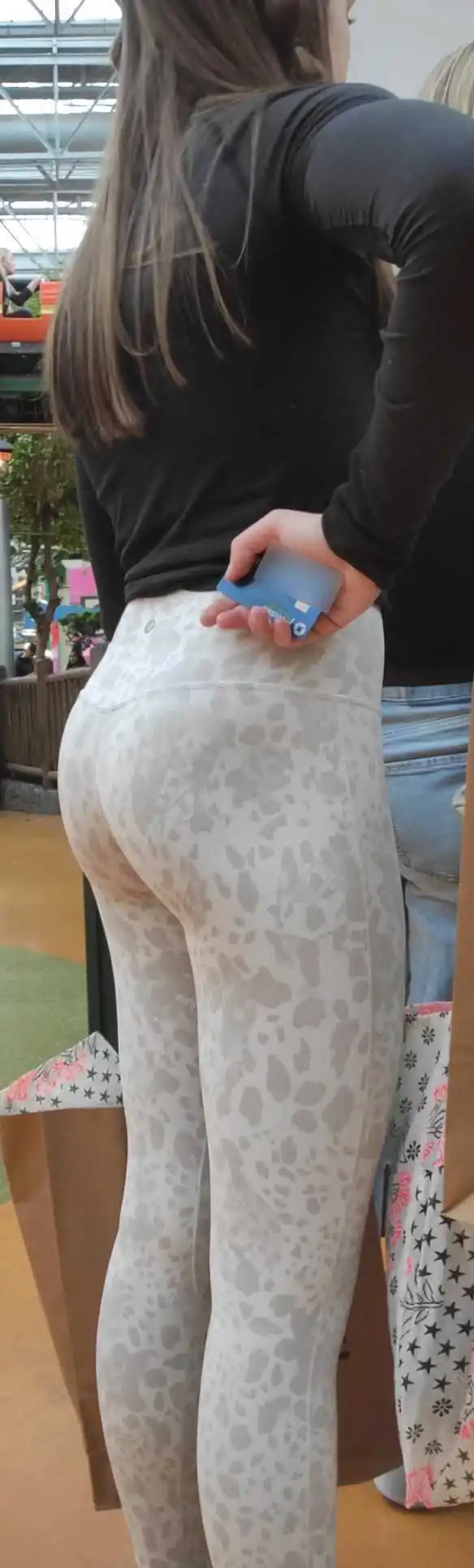 White Leggigns Candid Teen Want To Ride