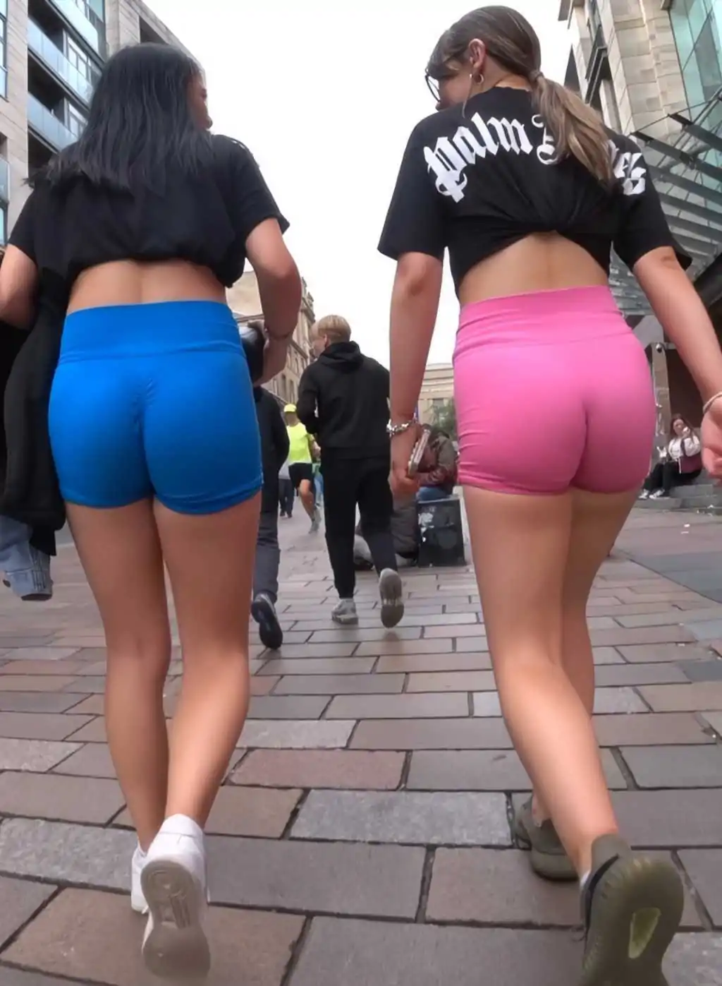 Pink And Blue Scottish Teenies Drunk In The Streets