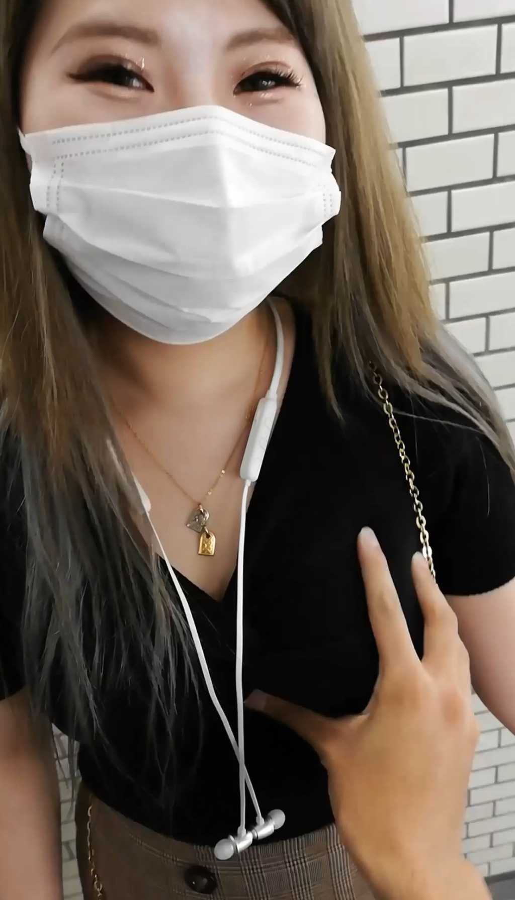 Upskirted and Touched Her Tits