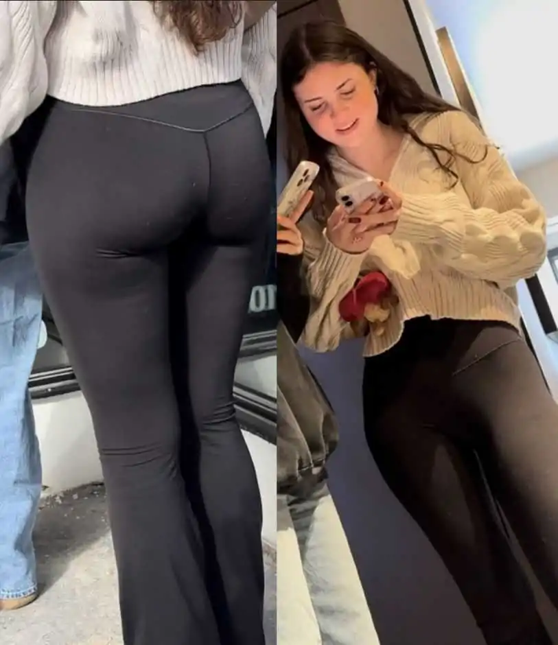 Cute Teen Candid Booty In Leggings