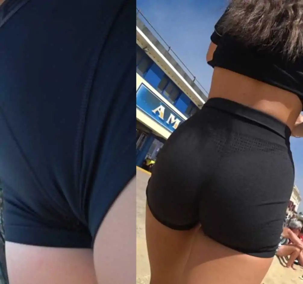UK Teens Candid Cameltoe and Shorts