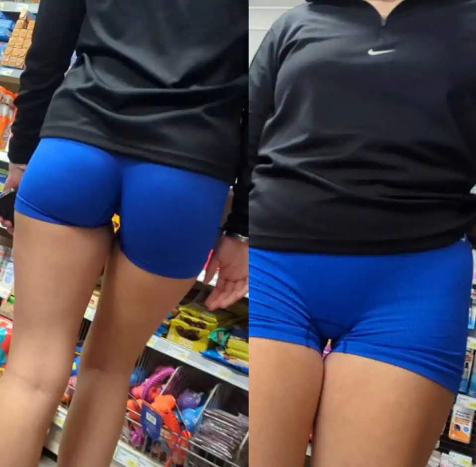 Crazy Gap Teen In Shorts