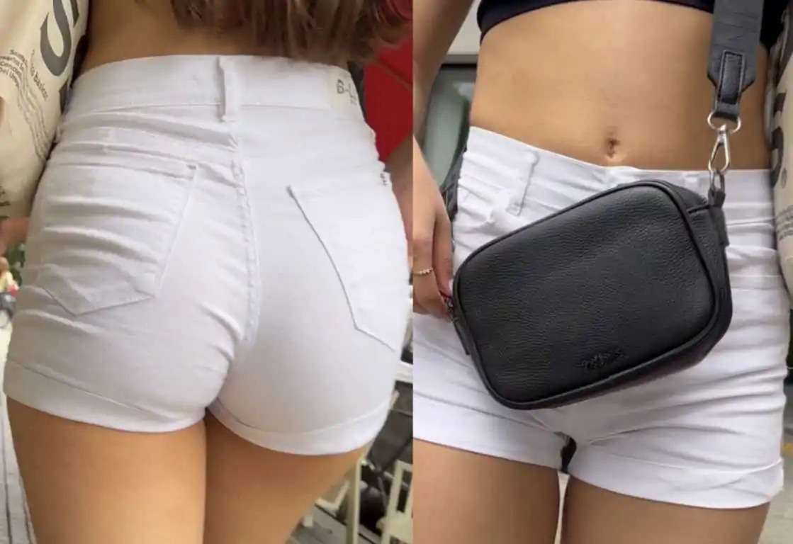 White Shorts Hot Latina Teen