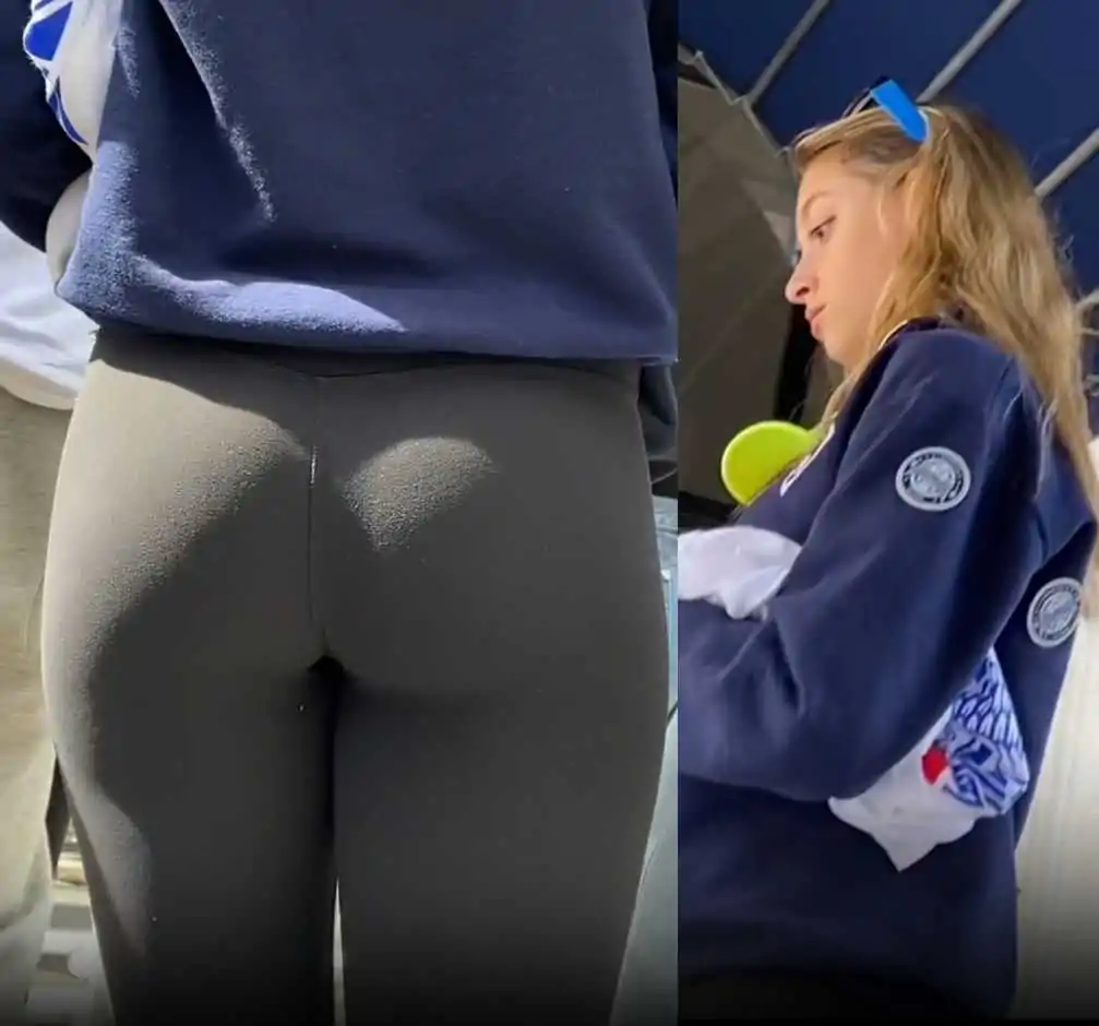 Gorgeous Ass Blonde Teen With Friends