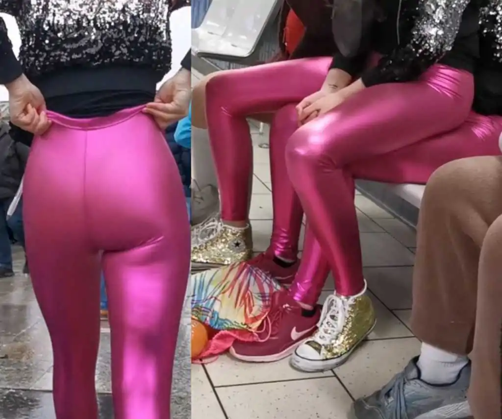 Shiny Leggings Teen Duo Creepshot