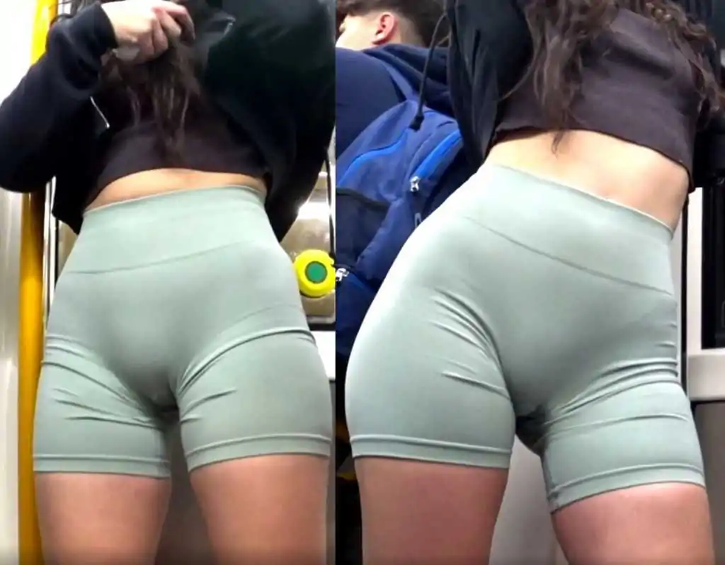 Creepshot Teen In Shorts Frontal Shot