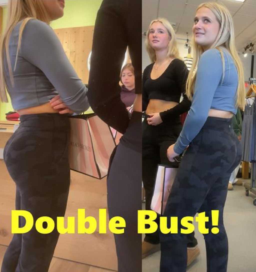 Busted By Teens In Leggings Shopping