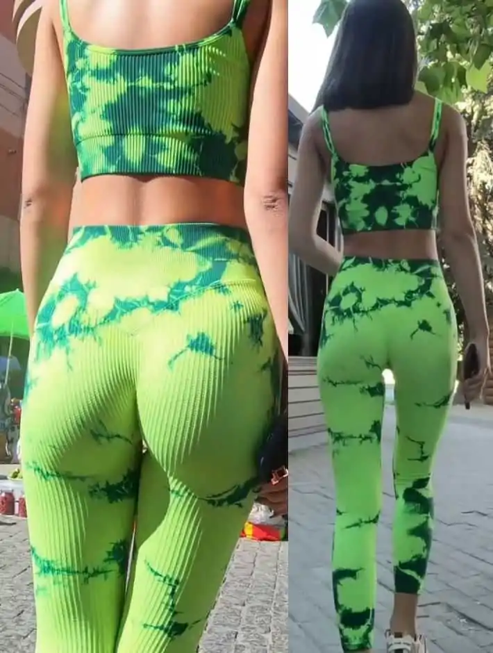 Green Outfit Slim Body Teen
