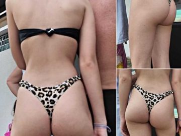 Beautiful Ass Teenie Creepshot Thong