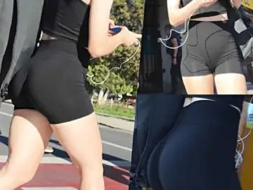 Black Biker Shorts Teen Sexy Ass