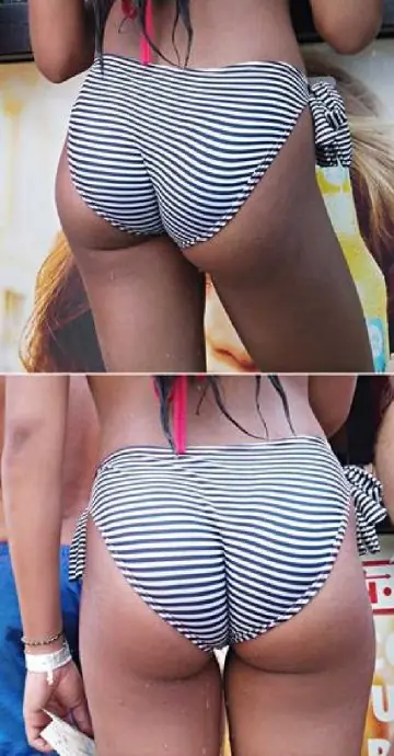 Brunette Teen Perfect Ass In Bikini Creepshot