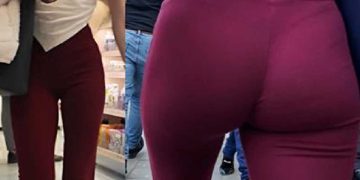 Busted By Red Leggings Teen Creepshot