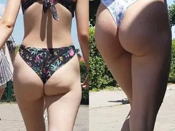 Two Adorable Teens In Bikini