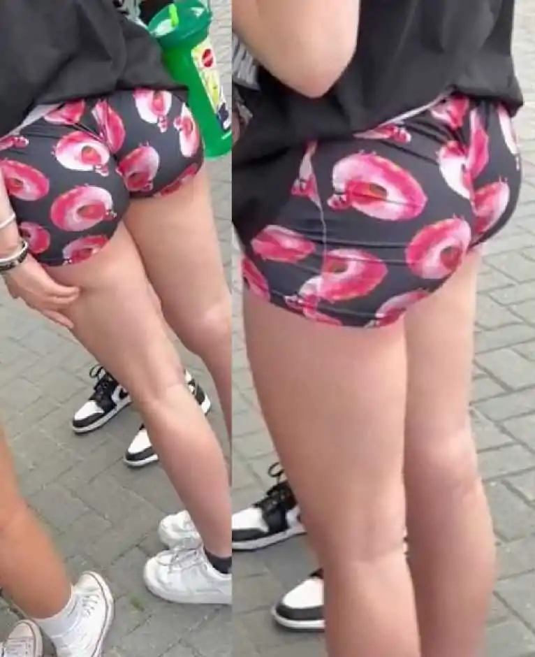 Very Tight Shorts Teenie Creepshot