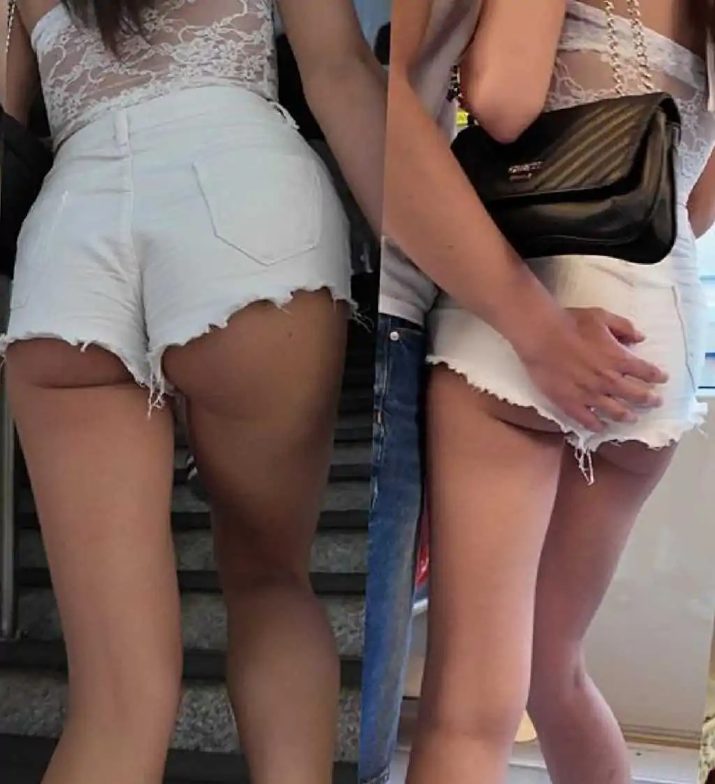 White Denim Shorts Teen GF