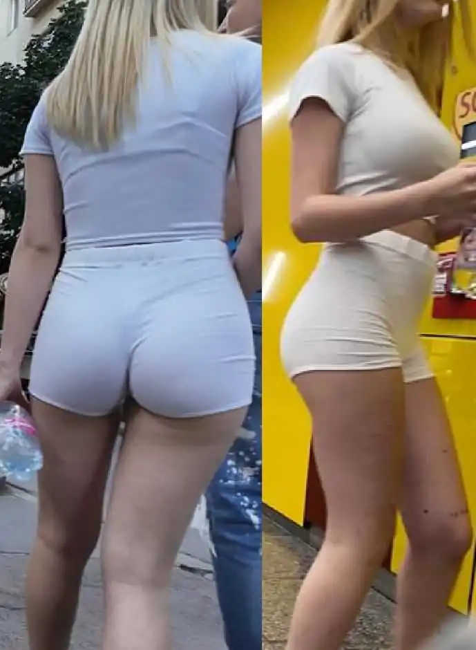 White Shorts Teen Girlfriend VTL
