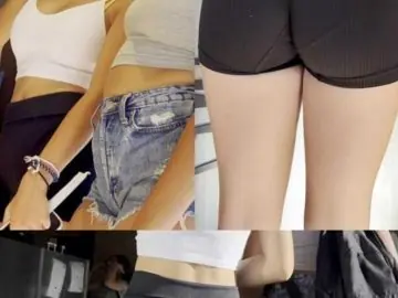 Black Shorts Cute Blonde Teen Creepshot